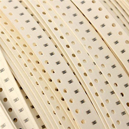 1800 Pieces 0603 1% SMD SMT Resistor Capacitor Kit Assorted Value Pack 2x1mm 10R~1M 1/10W