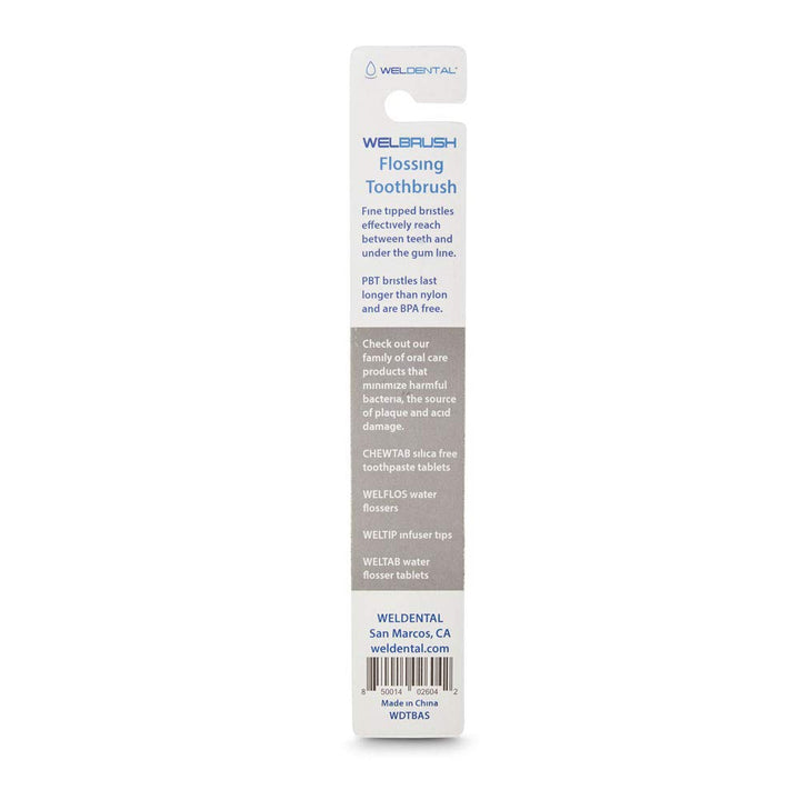 Welbrush Flossing Toothbrush Choose Your Color (4-Pack,