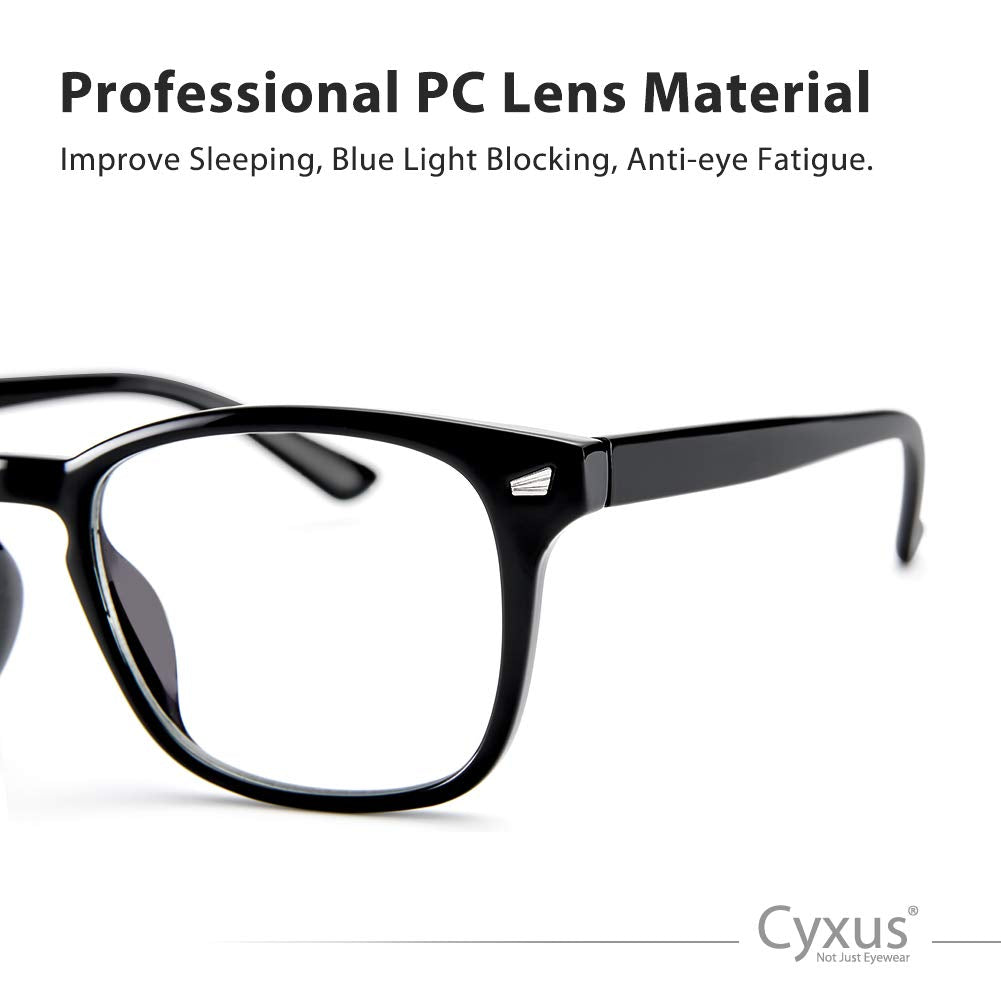 Cyxus Tr90 Glasses Blue Light Blocking Glasses Square C