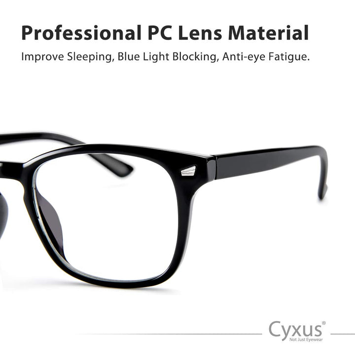 Cyxus Tr90 Glasses Blue Light Blocking Glasses Square C