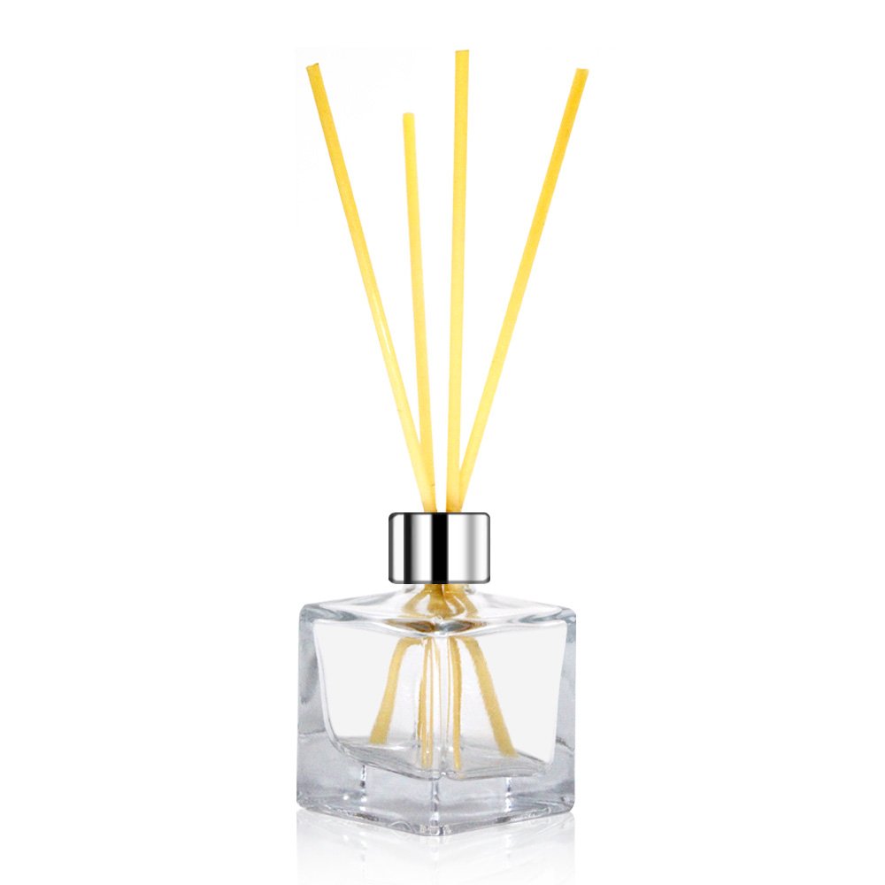 Feel Fragrance Glass Diffuser Bottles with Silver Caps 