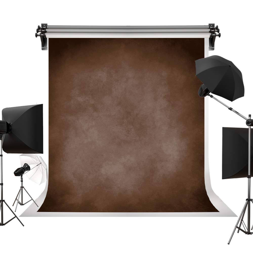 5x7ft Brown Portrait Backdrops Vintage Brown Backgrounds for Professional Photography Studio