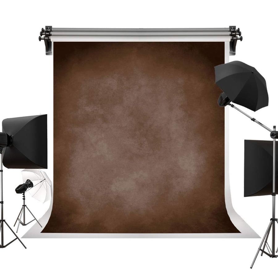 5x7ft Brown Portrait Backdrops Vintage Brown Backgrounds for Professional Photography Studio