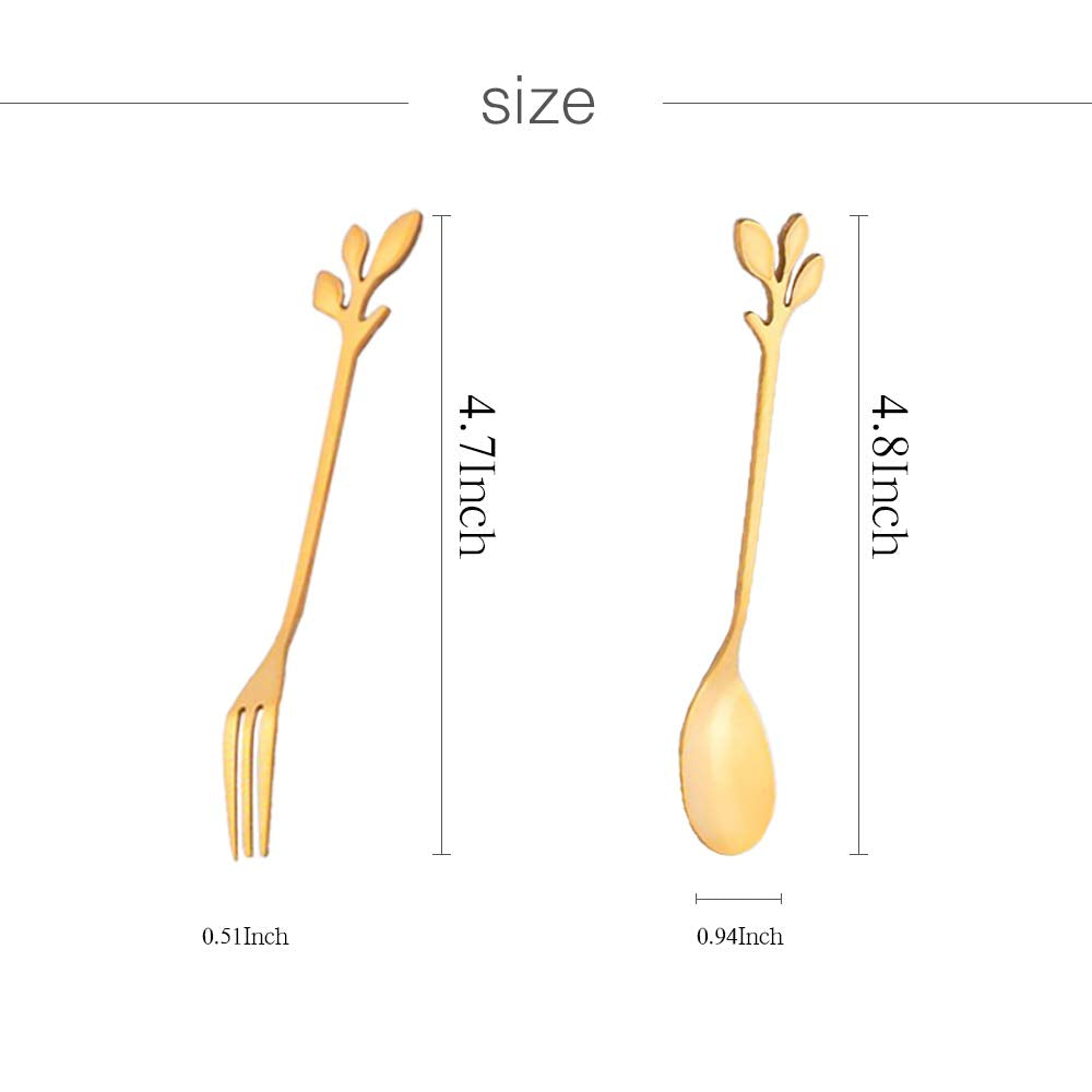 12PackStainless Steel Creative Coffee Spoon Soup Spoons
