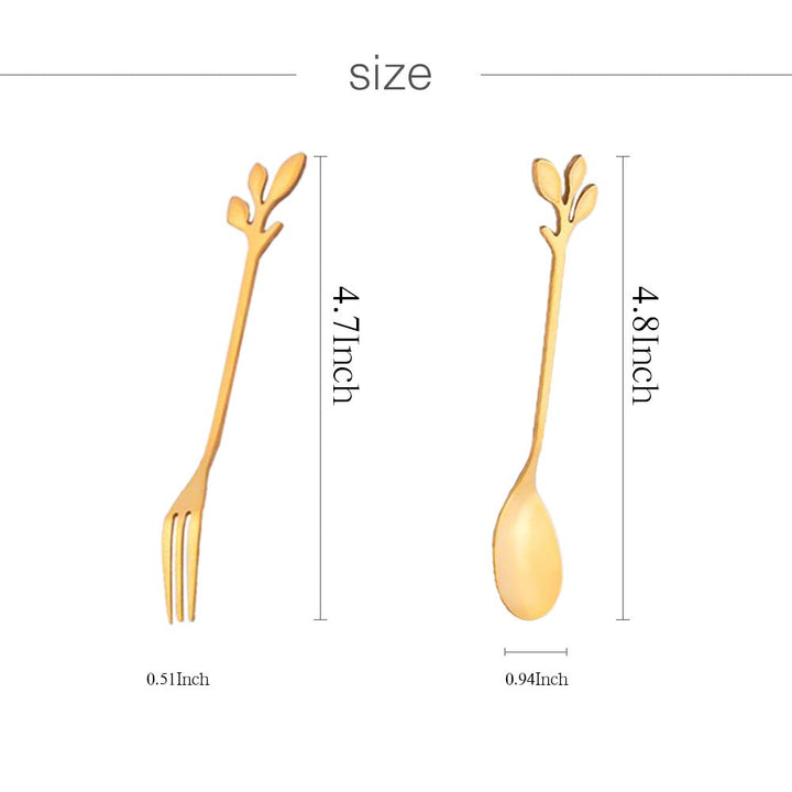 12PackStainless Steel Creative Coffee Spoon Soup Spoons