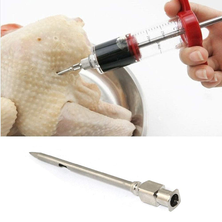PZRT 4pcs Injector Needle for Barbecue, Stainless Steel