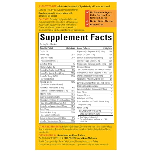 Daily Diabetes Health Pack, Dietary Supplement for Nutritional Support, 30 Packets, 30 Day Supply