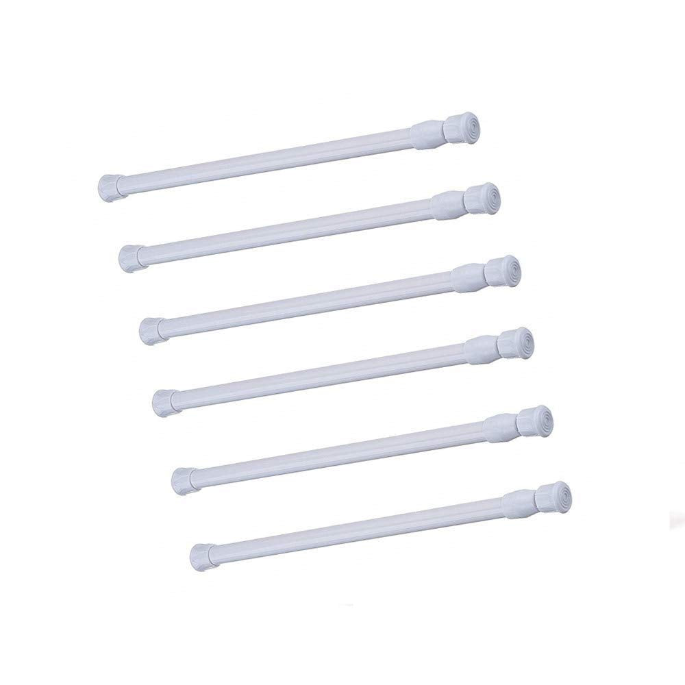 Cupboard Bars Tension Rods, 6 Pack Spring Tensions Rods