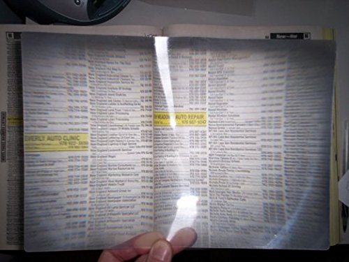 Opticlens Brand 2 Pack Full Page 3X Magnifier/Plastic Magnifying Sheet Fresnel Lens, 2 Count (Pack of 1)