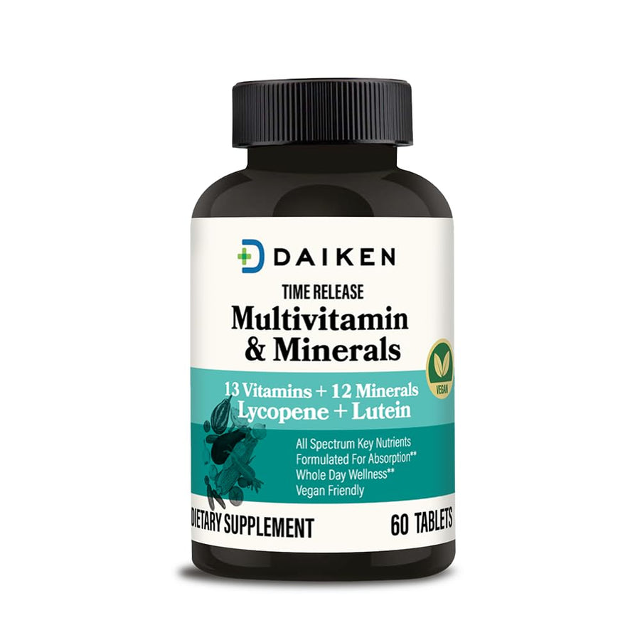 DAIKEN Mini Multivitamin, 60 Tablets, Enhanced with Lut