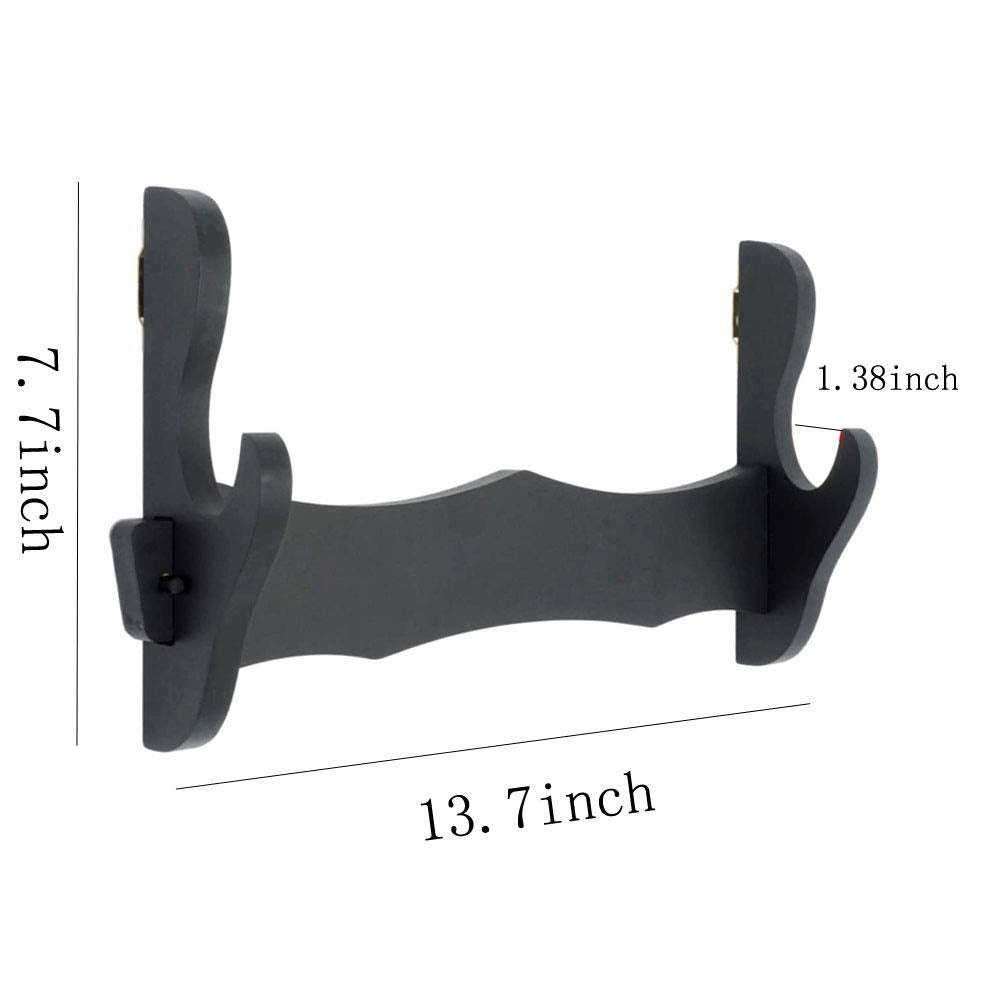 Sword Holder Wall Mount Samurai Sword Rack Katana Wakizashi Display Stand Decorative Sword Hanger (1 layer composite board)