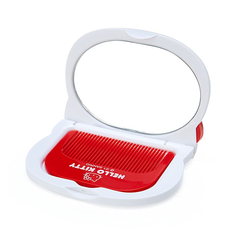 Kitty Hello Hello face Mirror &amp; Comb Set Sanrio Sanrio