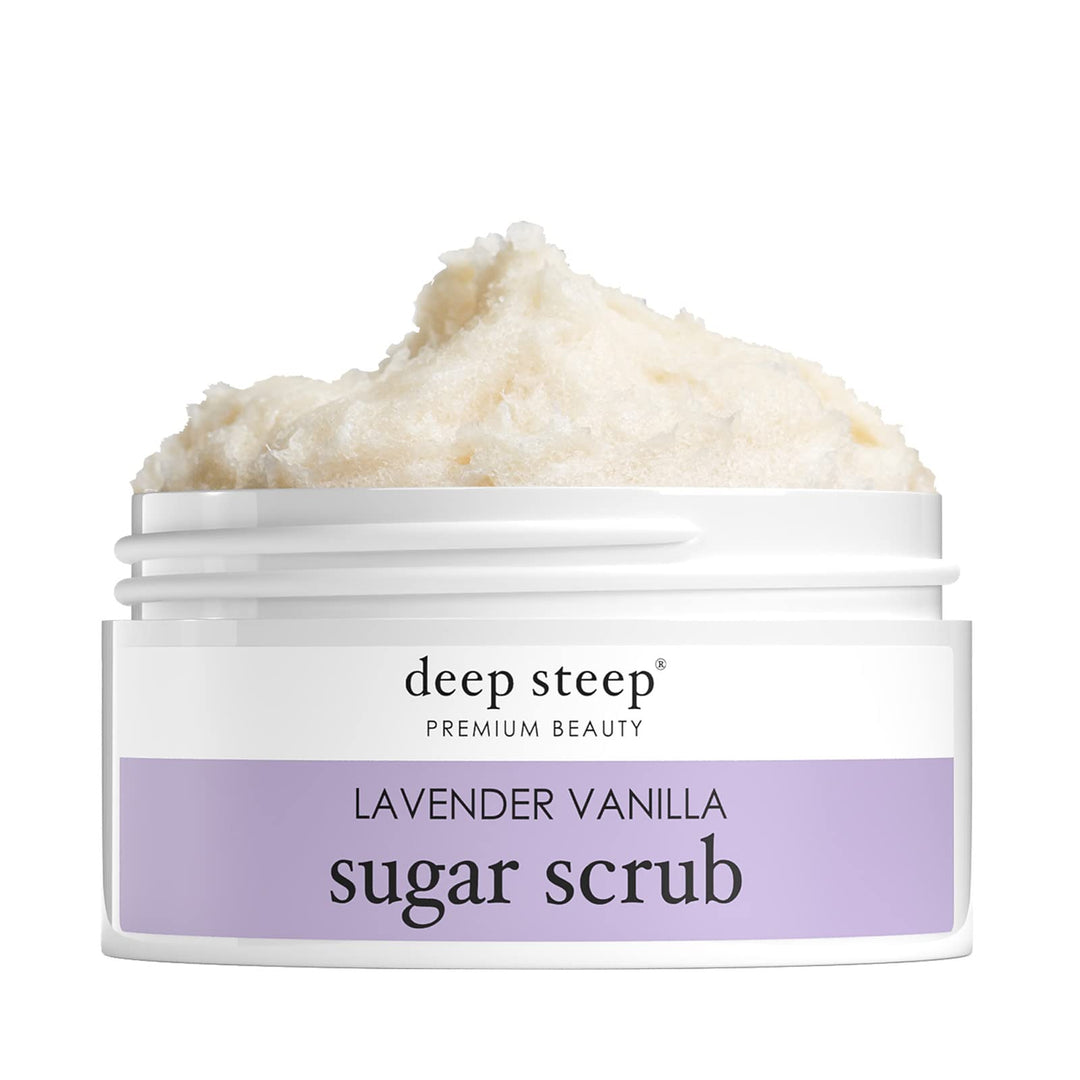 Argan Oil Sugar Scrub, Lavender Vanilla, 8 Ounce