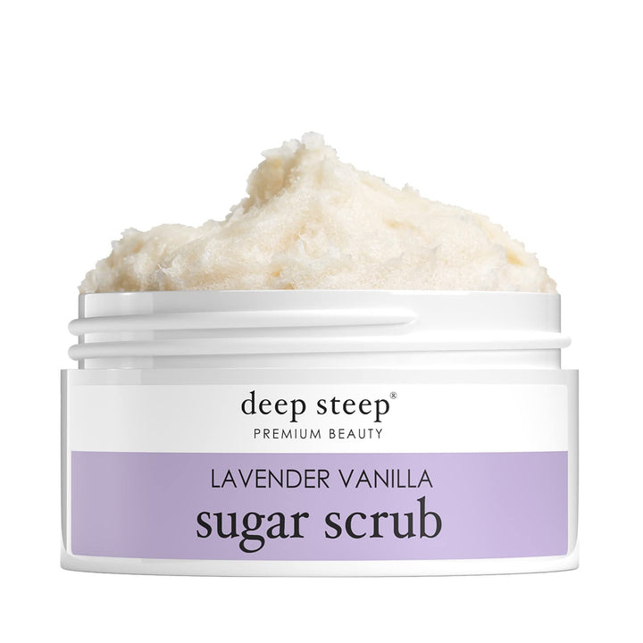 Argan Oil Sugar Scrub, Lavender Vanilla, 8 Ounce
