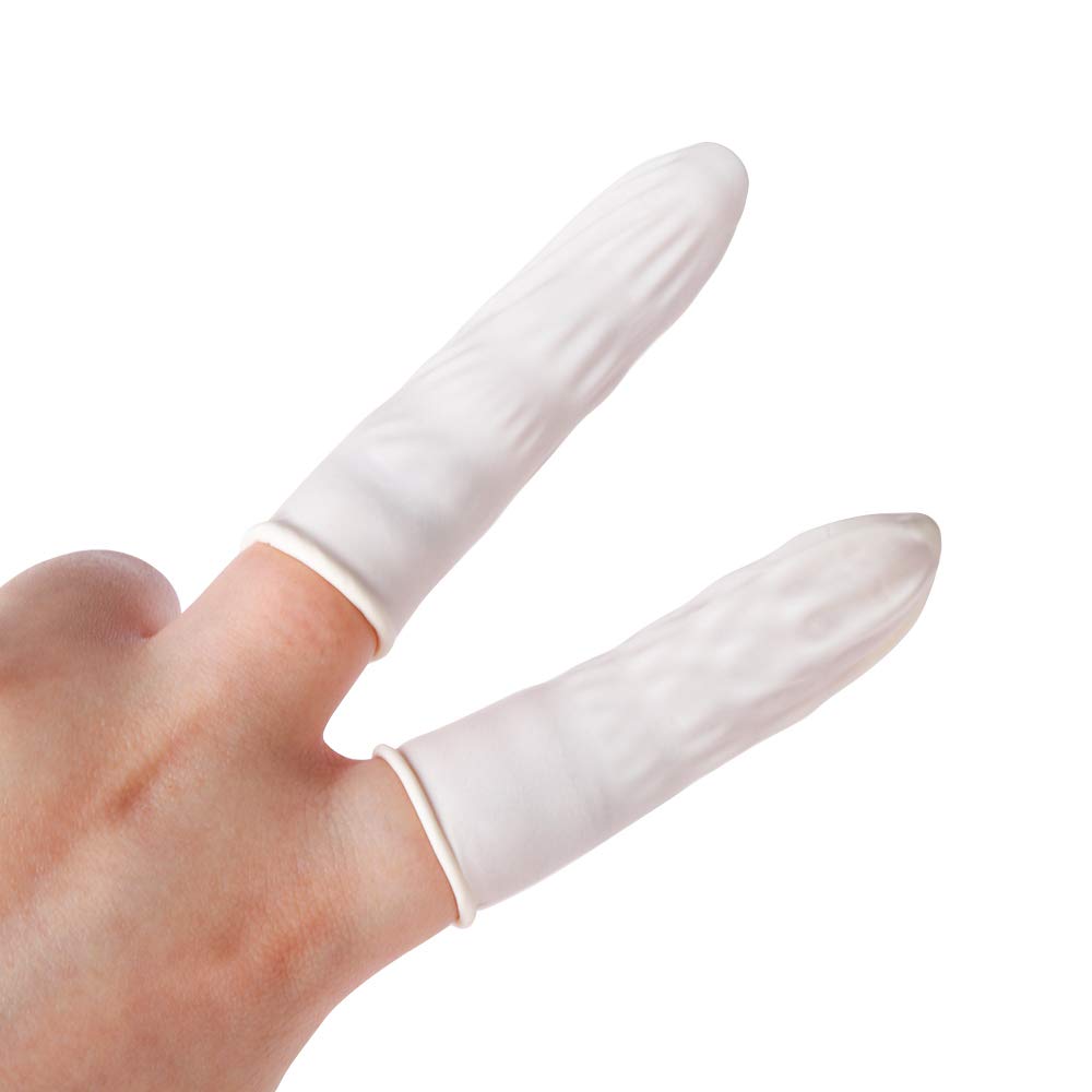 Lind Kitchen 150pcs Disposable Latex Finger Cots Protec