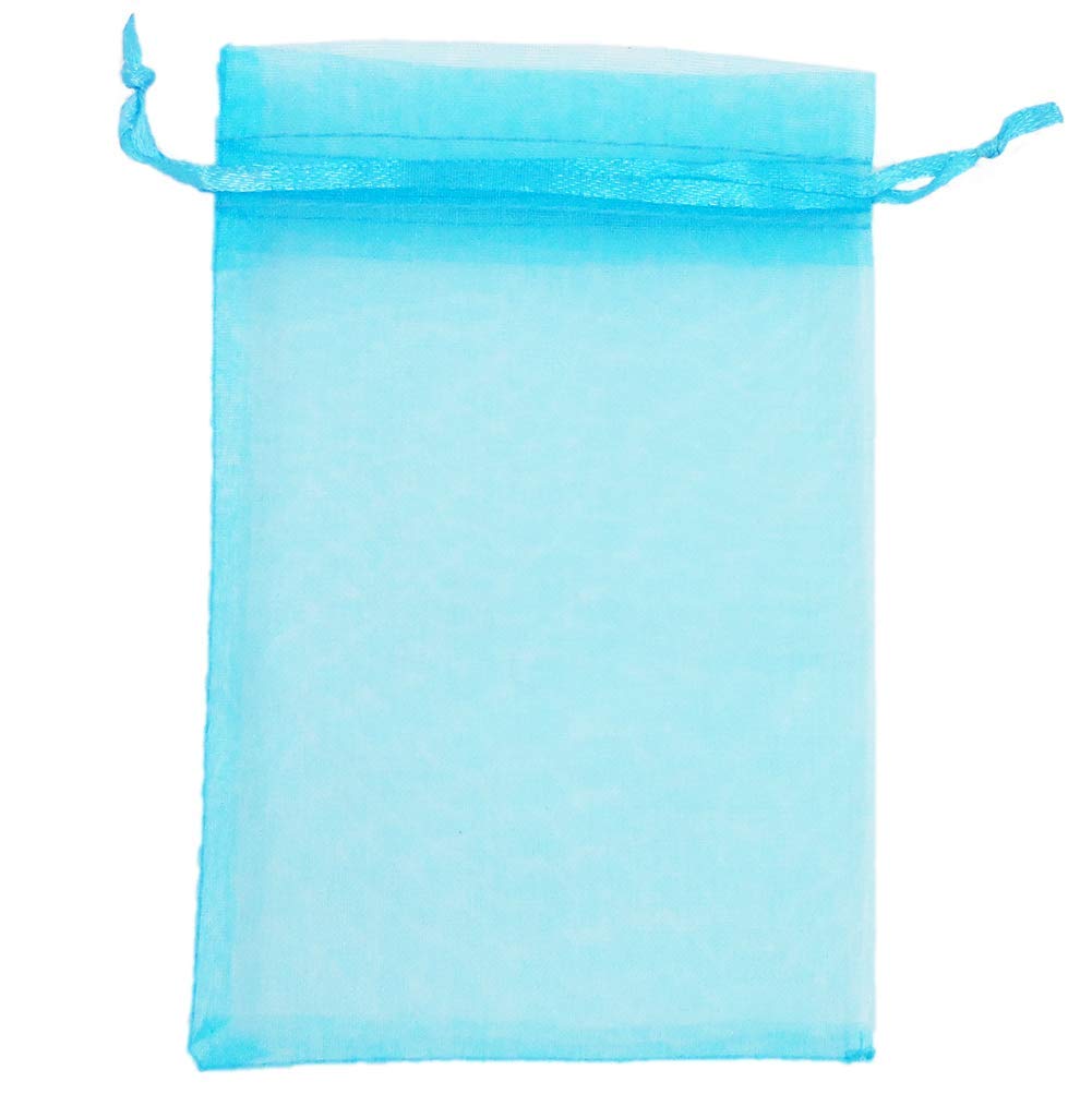 ATCG 100pcs 2.7x3.5 Inches Mini Drawstring Sheer Organz