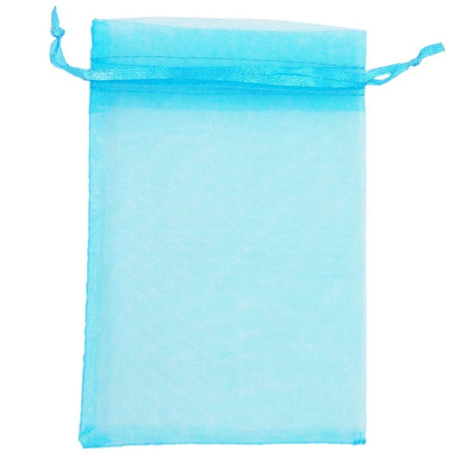 ATCG 100pcs 2.7x3.5 Inches Mini Drawstring Sheer Organz