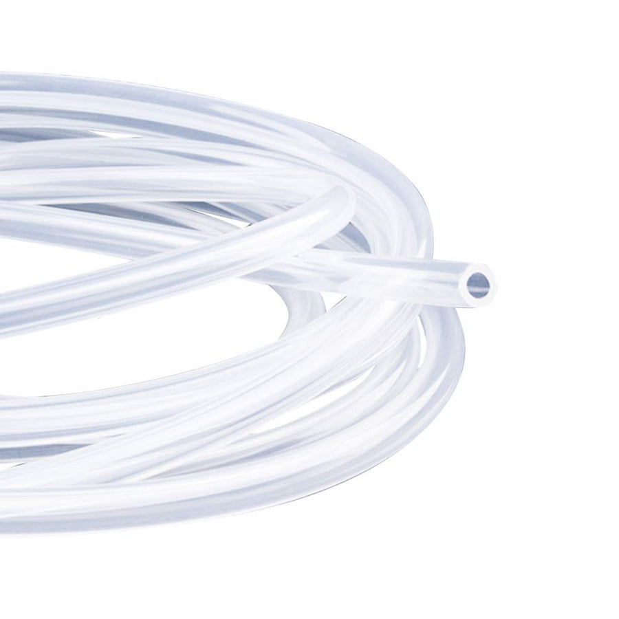 Silicone Tubing 5/32(4mm) ID x 13/64(5mm) OD 16.5ft(5m) Silicone Rubber Tube Air Hose Pipe for Pump Transfer Clear