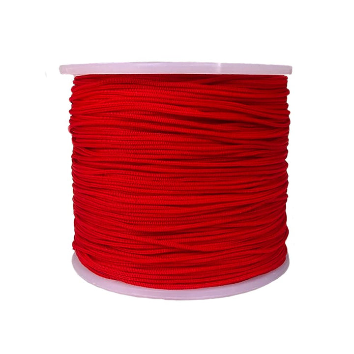 150 Yards 0.5mm Nylon Beading Cord Braided Nylon Thread String for Chinese Knotting, Bracelet, Necklace, Macramé, Jewelry Making,Sewing (Red)