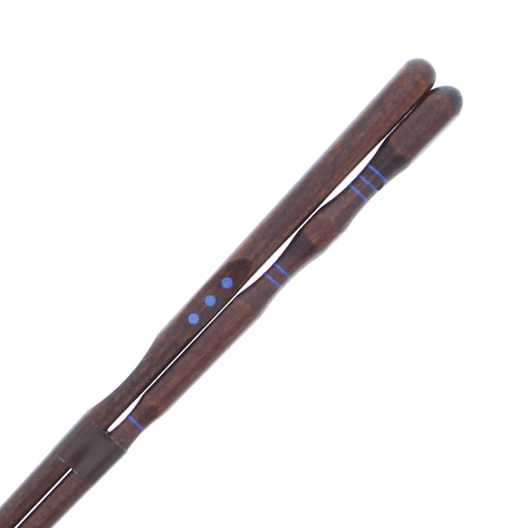 Ishida Discipline Chopsticks (Holding) Three Points Support, Lacquer, Wooden (Natural Wood), 9.1 inches (23 cm)