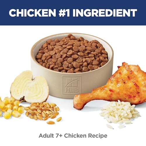 Science Diet Adult 7+, Senior Adult 7+ Premium Nutrition, Dry Cat Food, Chicken Recipe, 16 lb Bag
