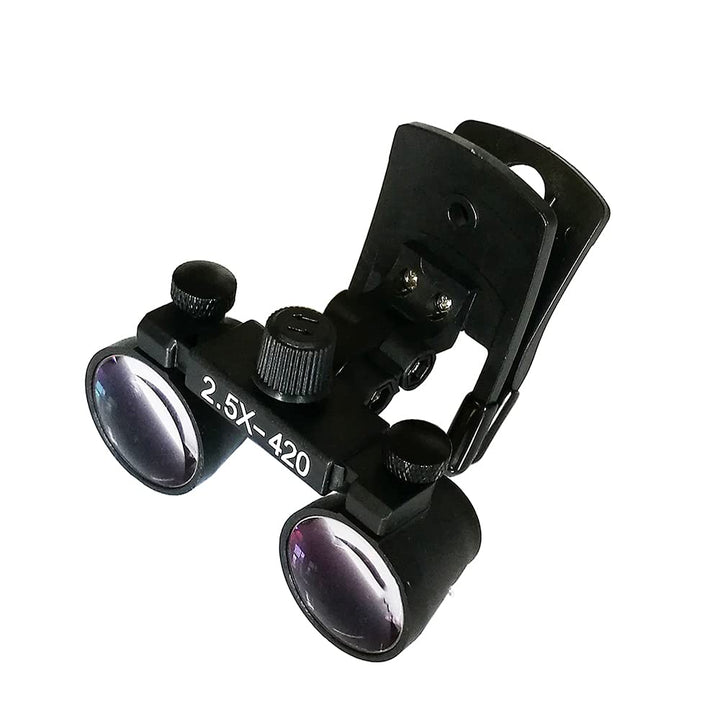 Doc.Royal Binocular Clip Loupes Lab Head Magnifier w/Clip-on 2.5X420mm DY-109