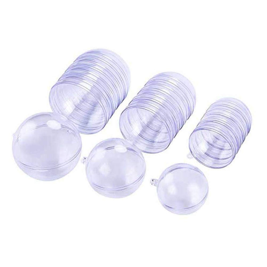 Rely2016 15PCS Transparent Plastic Fill-able Ball Ornam