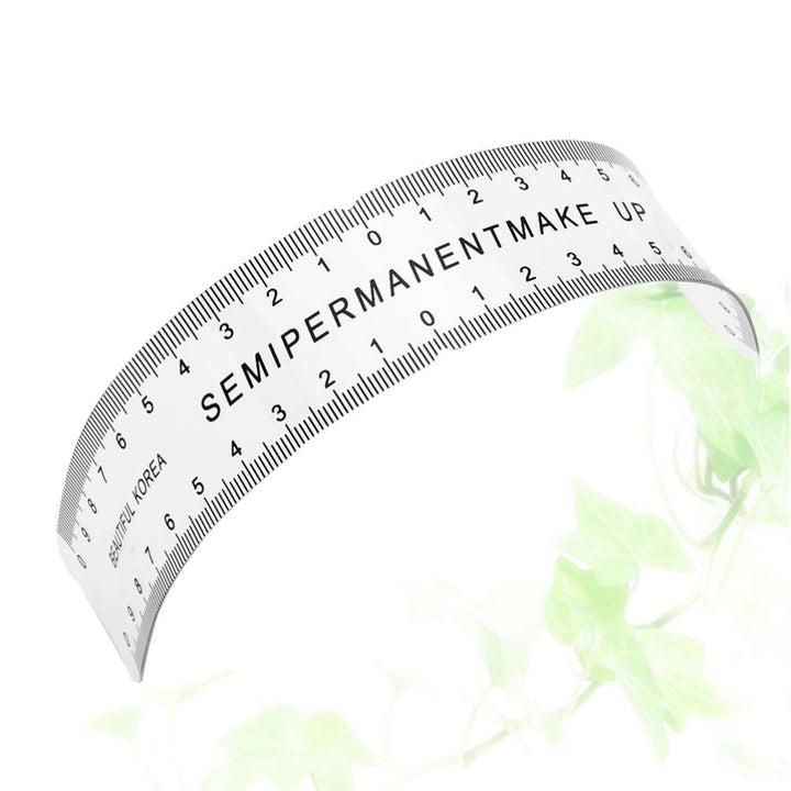 Healifty Eyebrow Embroidery Ruler Plastic Curved Makeup
