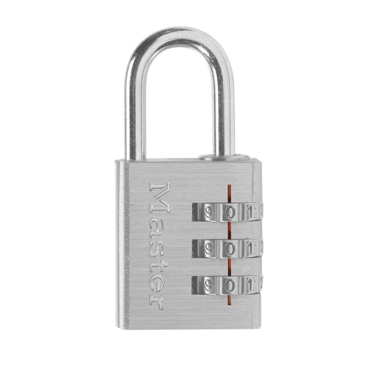 630D Set Your Own Combination Lock, Aluminum, 1-3/16 in. Wide