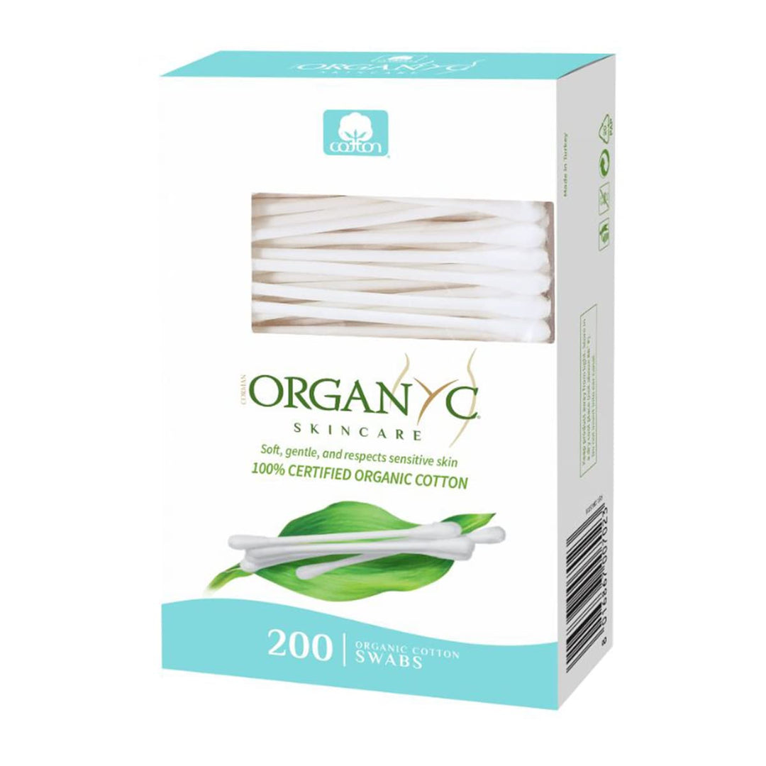 Organyc 100% Organic Cotton Swabs for Sensitive Skin, 2