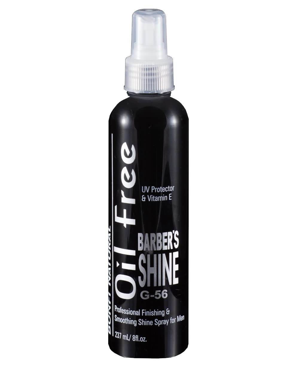 Oil Free Barber&#39;s Shine Spray for Men w/ UV Protector &amp; VItamin E 8 oz