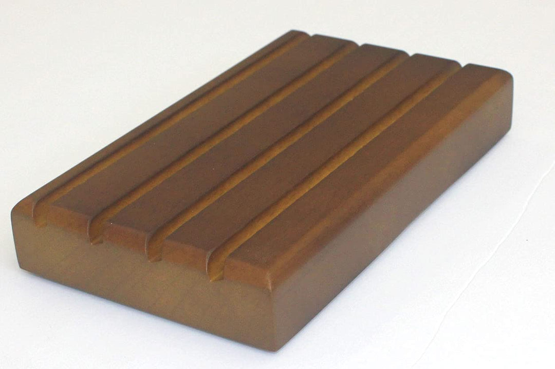 Challenge Coin Display Stand Wooden Holder Rack Case Holds 12 Military Challenge Coins, Walnut Finish