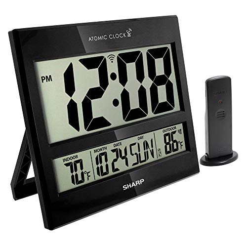 Sharp Atomic Clock - Never Needs Setting! - Jumbo 3 Eas
