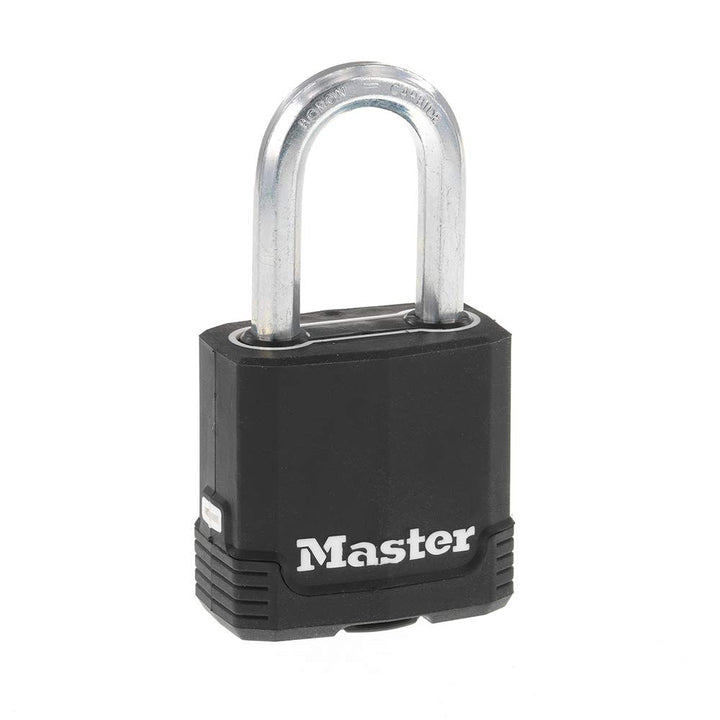 Magnum Heavy Duty Outdoor Padlock with Key, Weather Resistant Body and Cut Resistant Shackle make Lock Perfect for Fences, Gates, Sheds, M115XDLF