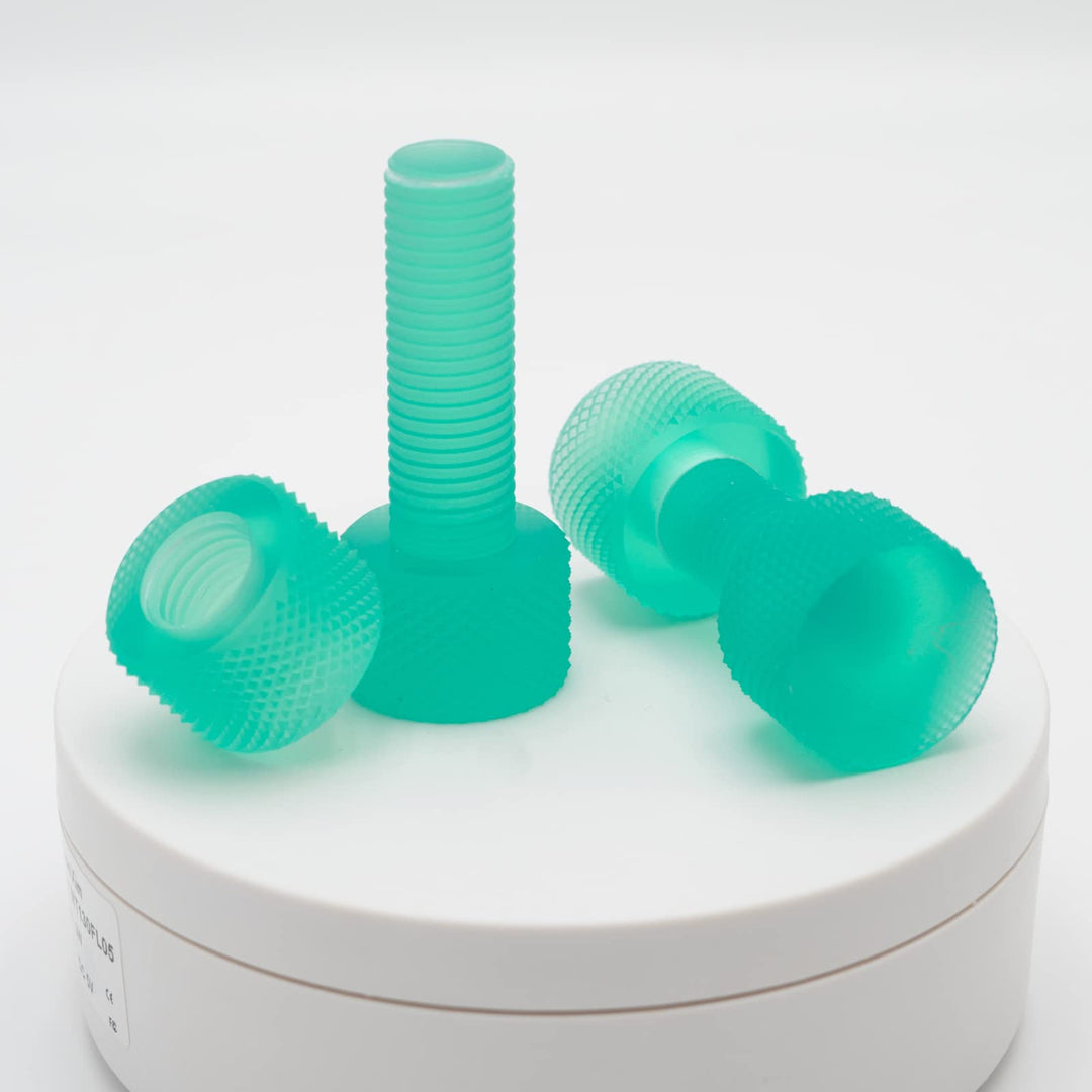 Blu - Tough Resin 3D Printing with High Toughness Resolution Strong and Precise Resin 3D Printer 405nm UV-Curing Rapid Resin for LCD DLP (Emerald Blue, 1kg)