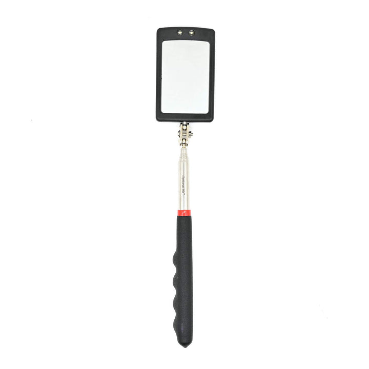 Telescoping LED Lighted Flexible Inspection Mirror 360 Swivel for Extra Viewing