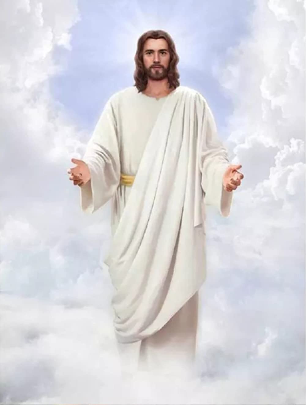 pigpigboss Cloud Jesus Diamond Painting Kit 5D Full Rou