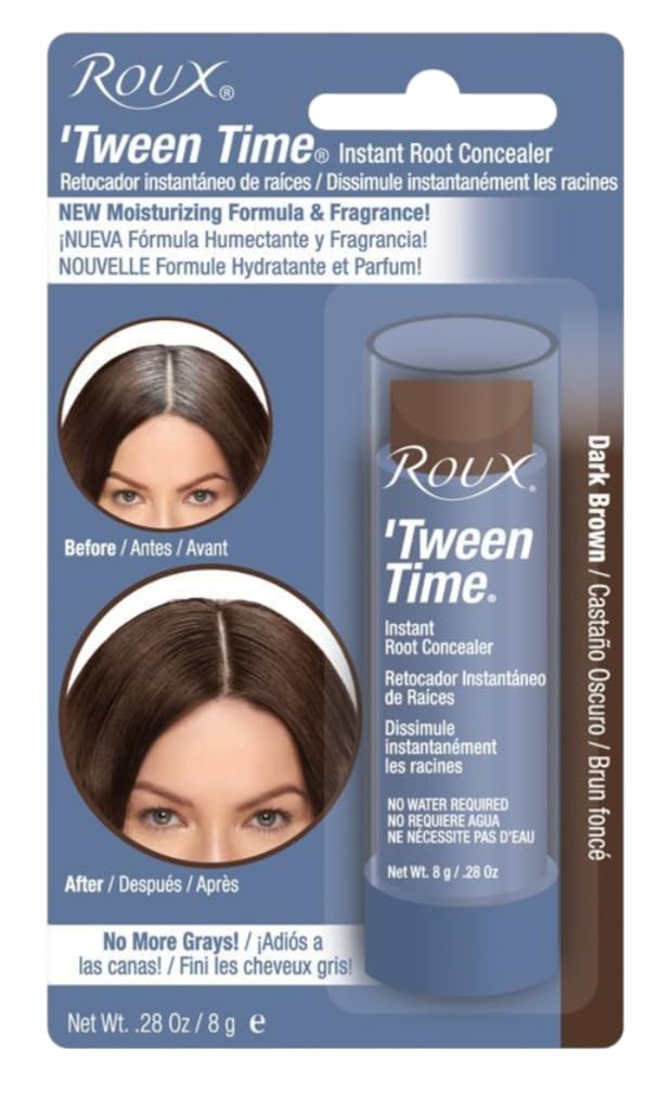 Temporary Haircolor Touch-Up Stick Dark Brown, 1 Ea (Pack Of 2)