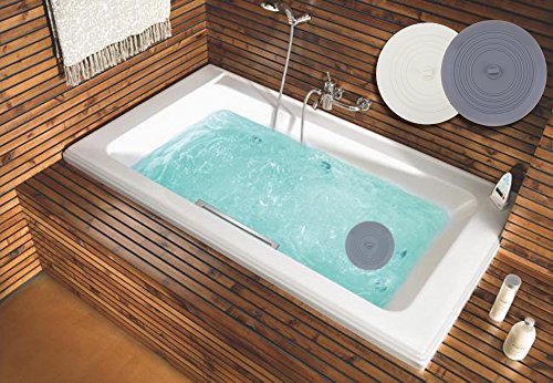 V-TOP Tub Stopper 2 Pack, 6 inches Large Silicone Drain