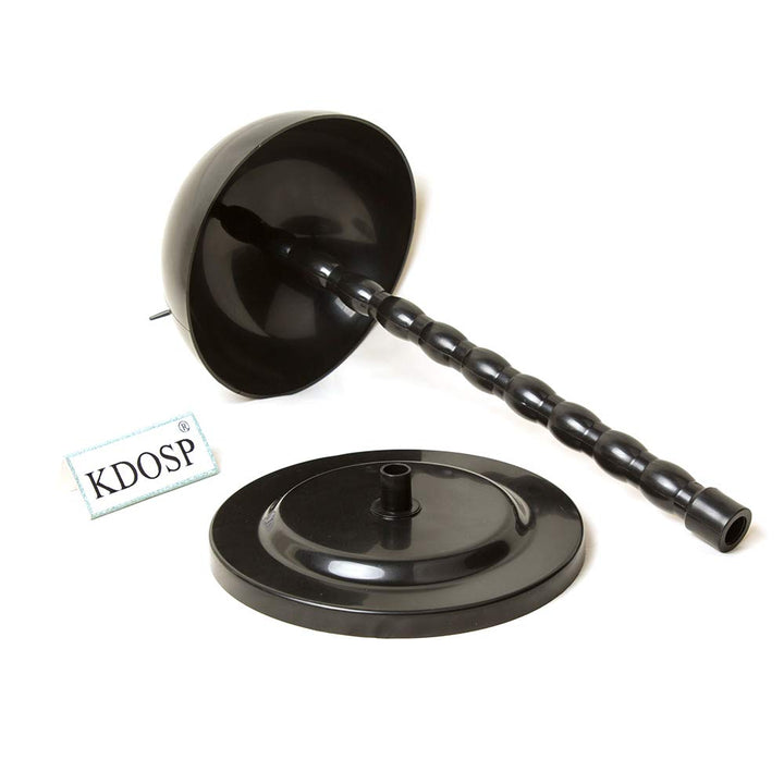 Wig Stand Plastic Hat Display Wig Head Holders Mannequin Head/Stand Portable Wig Stand Use Hat For Styling Drying Display Black Plastic Wig Stand (Black)