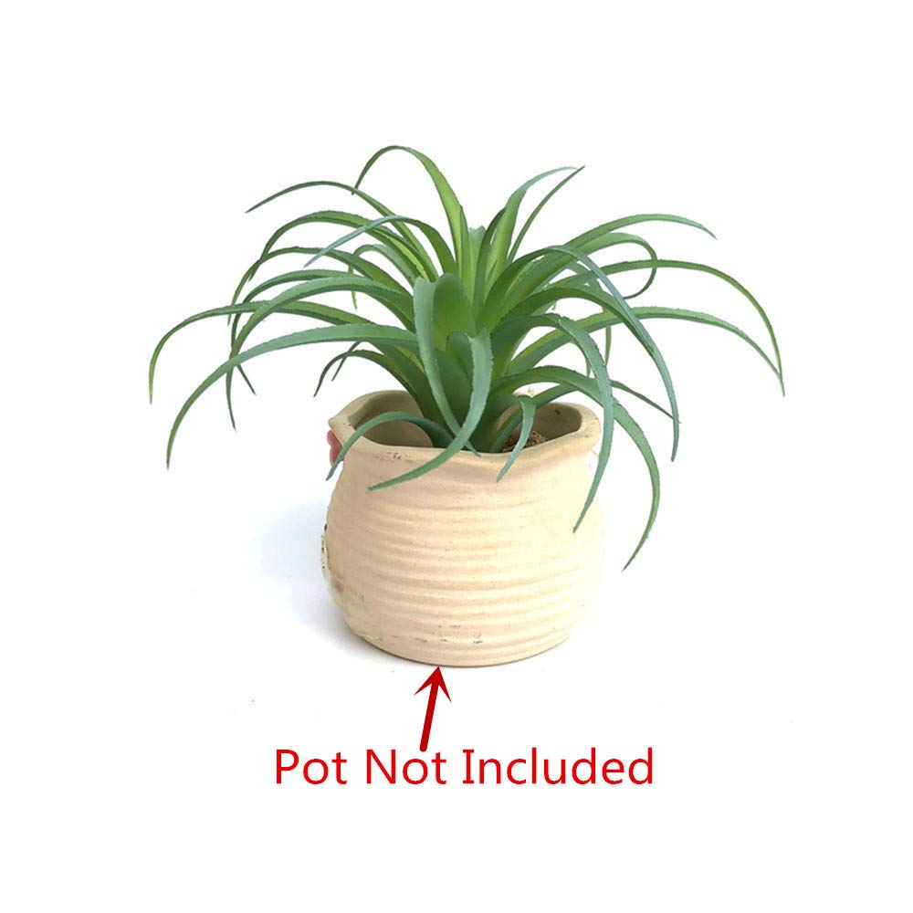 2 PCS Artificial Succulents Plants Flocking Cactus Succulent Bouquet Arrangements Faux Greenery Plants DIY for Garden Decor Home Decoration