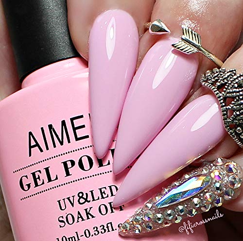 Soak Off U V LED Hema Free Pink Gel Nail Polish - Cake Pop (019) 10ml