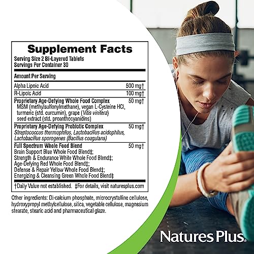 Natures Plus Ultra Lipoic - 60 Bi-Layered Mini-Tabs - S