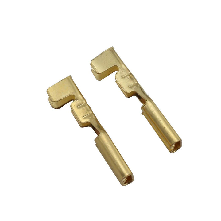 MEETOOT 100pcs 2.8mm Gold Female Spade Crimp Terminal w