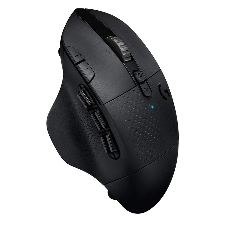604 LIGHTSPEED Gaming Mouse with 15 programmable controls, up to 240 hour battery life, dual wireless connectivity modes, hyper-fast scroll wheel - Black