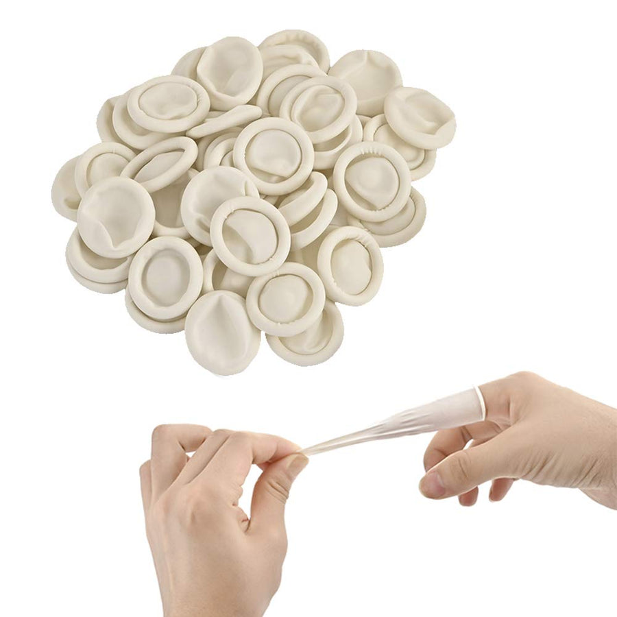 Jeembay Latex Finger cots- Pack of 50 Disposable Medium