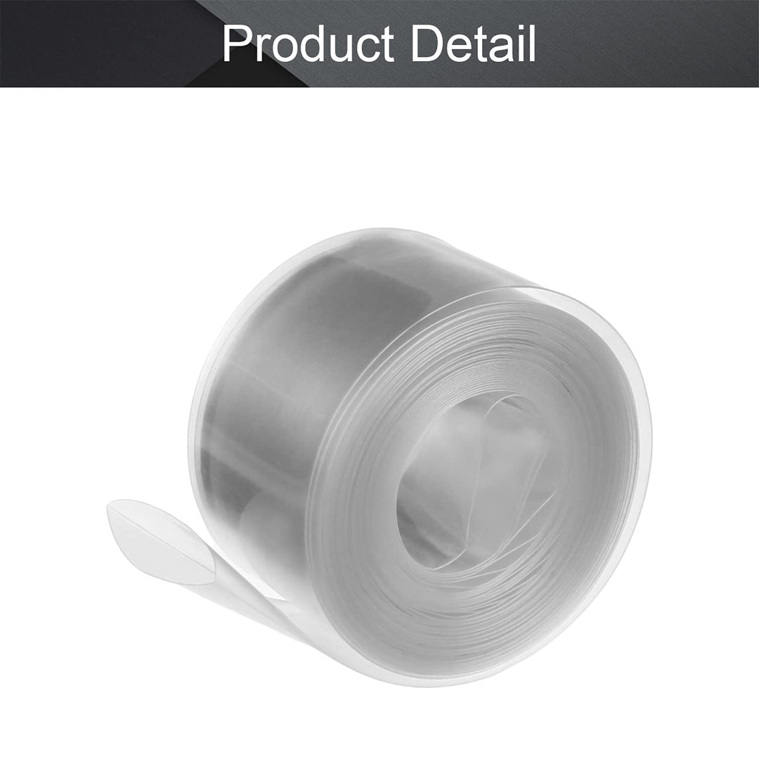 30mm Flat Width 6m Length Battery Heat Shrinkable Tube PVC Heat Shrink Tube Clear for 1 x 18650 Battery