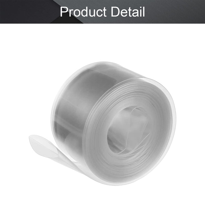 30mm Flat Width 6m Length Battery Heat Shrinkable Tube PVC Heat Shrink Tube Clear for 1 x 18650 Battery