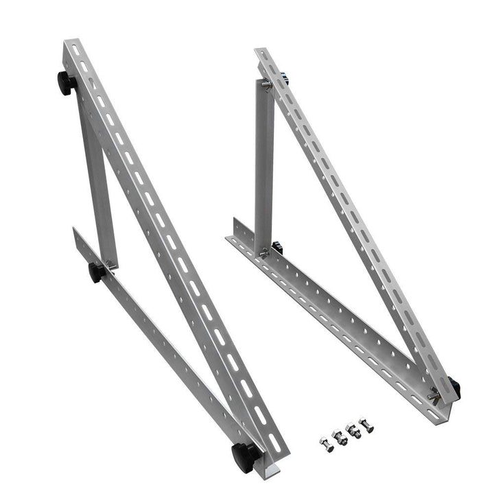 28in Adjustable Solar Panel Mount Brackets, with Foldable Tilt Legs on Any Flat Surface for RV, Roof, Boat, Any Off-Grid Systems