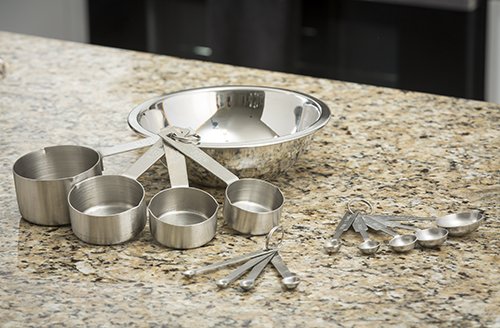 TableCraft H726 Bakers Dozen Measuring Set Includes Measuring Spoons, Measuring Cups and Spice Spoons